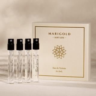 【MARIGOLD 美爾朵】SOFT LIFE 初遇自然香水 4入小香禮盒(中性香/淡香水/香水禮盒/官方直營)