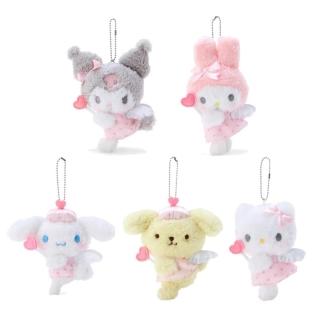 【SANRIO 三麗鷗】夢天使 大耳狗酷洛米凱蒂貓玩偶包包吊飾帕恰狗美樂蒂Kitty鑰匙圈娃娃(生日禮