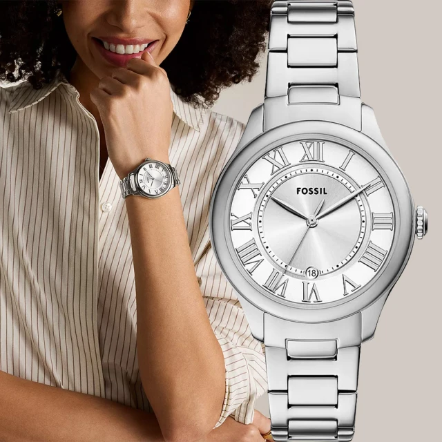 FOSSIL Raquel 復古羅馬時標大三針女錶-38mm
