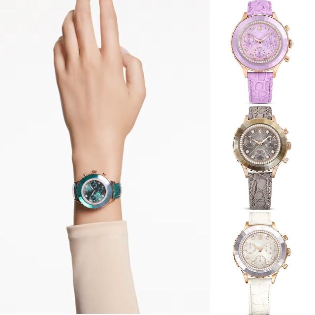 【SWAROVSKI 施華洛世奇】Octea Chrono 時尚女錶(5672931.5690804.5671153.5671150)