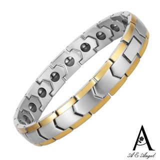 【ANGEL】精品閃耀鈦鋼磁石能量中性手環(11款可選)