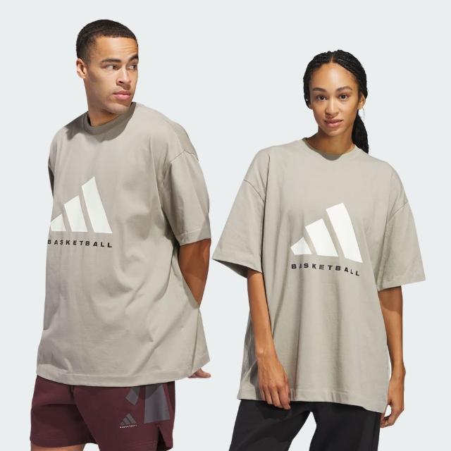 【adidas 愛迪達】短袖上衣 男 女 中性 ADI BB TEE 灰 JD6127