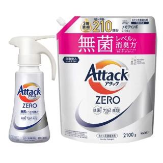 【一匙靈】Attack ZERO 超濃縮噴槍型洗衣凝露 400公克 + 補充包 2100公克