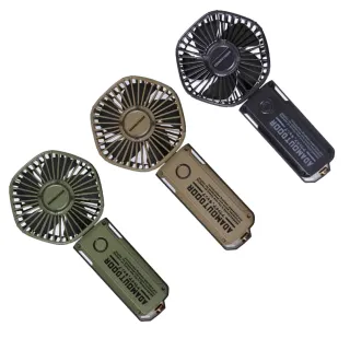 【ADAMOUTDOOR】摺疊手持風扇(手持/桌上型．涼風扇．隨身風扇．桌上小風扇．USB風扇．TYPE-C風扇)