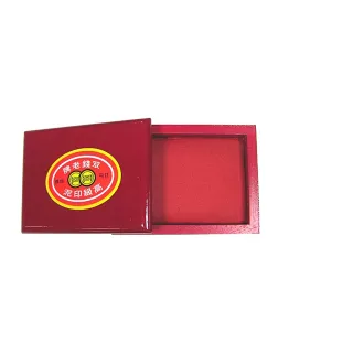 【富士】雙錢 木盒 印泥3x4