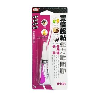【富士】瞬間膠-3g-雙倍超黏-6入 A108