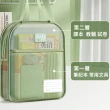 【MUAN】大容量透明網紗補習袋 手提試卷文件收納袋 課輔袋資料袋(公事袋/文件袋/補習袋/萬用袋)