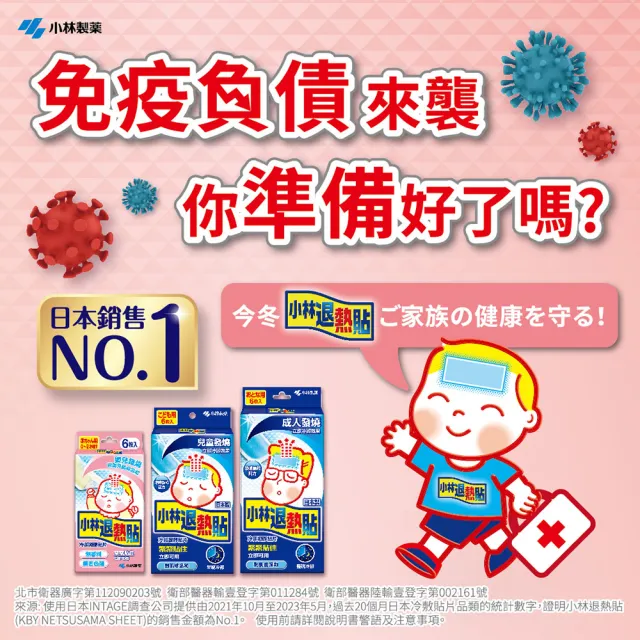 【小林製藥】兒童用退熱貼6入*3(共18入)