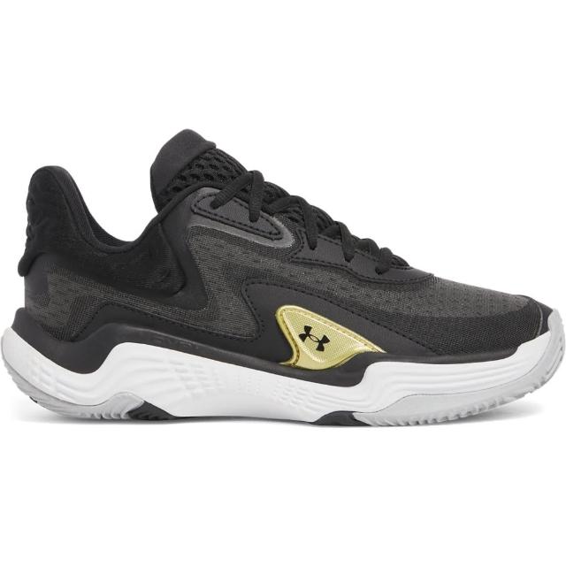 【UNDER ARMOUR】UA 男女同款 Spawn 7 籃球鞋_3028461-002(黑色)