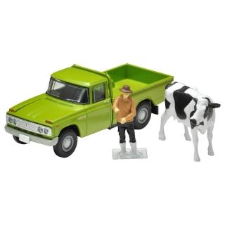 【TOMICA】TOMYTEC LV-189c 豐田Stout綠（附人偶）(模型車)