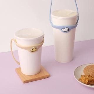 【Norns】Peanuts史努比矽膠飲料杯套(Snoopy 糊塗塔克 飲料袋 飲料提袋 隨行杯袋)