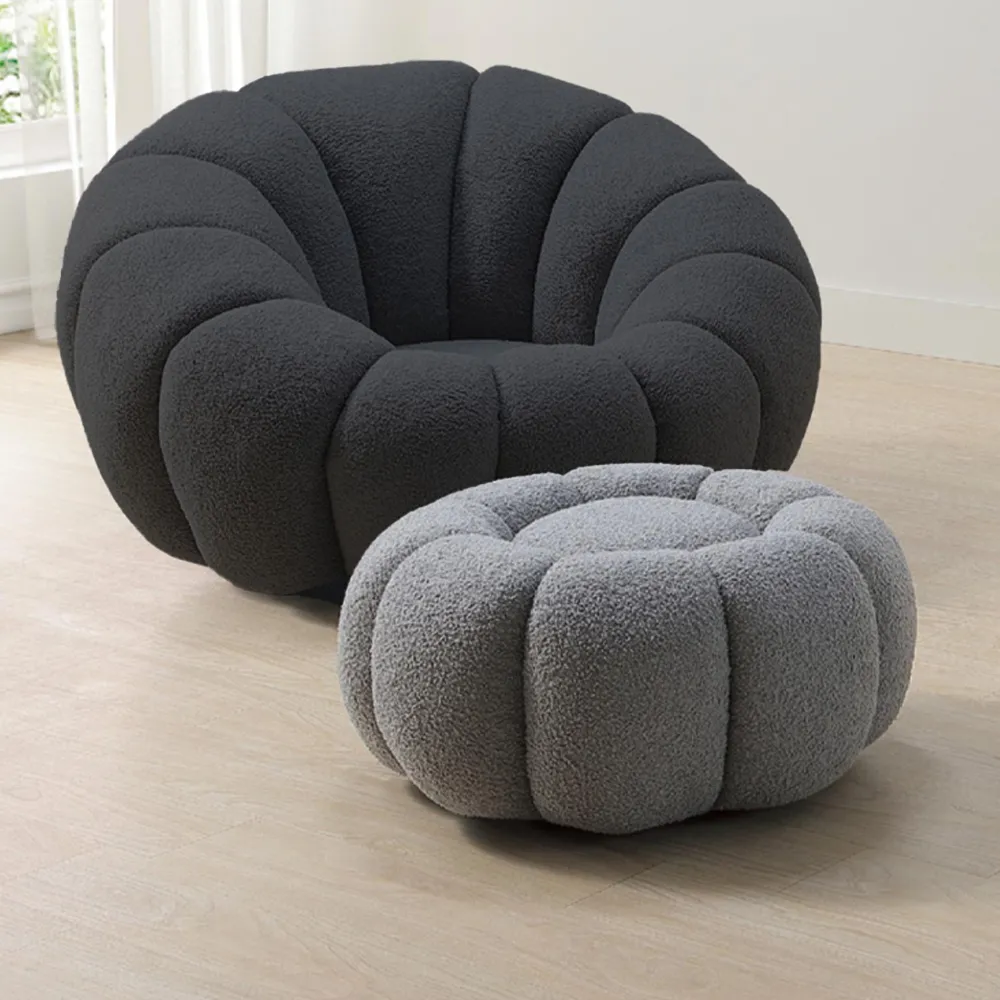 【H&D 東稻家居】南瓜椅凳灰色 矮凳 腳凳 凳子(THY2-05801)