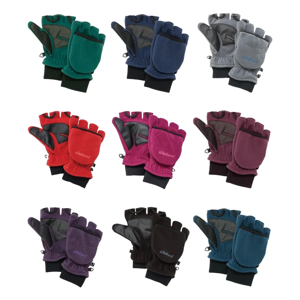【Wildland 荒野】防風保暖翻蓋手套1雙 中性 W2012 共11色(防風手套 保暖手套 防寒手套 半指手套)