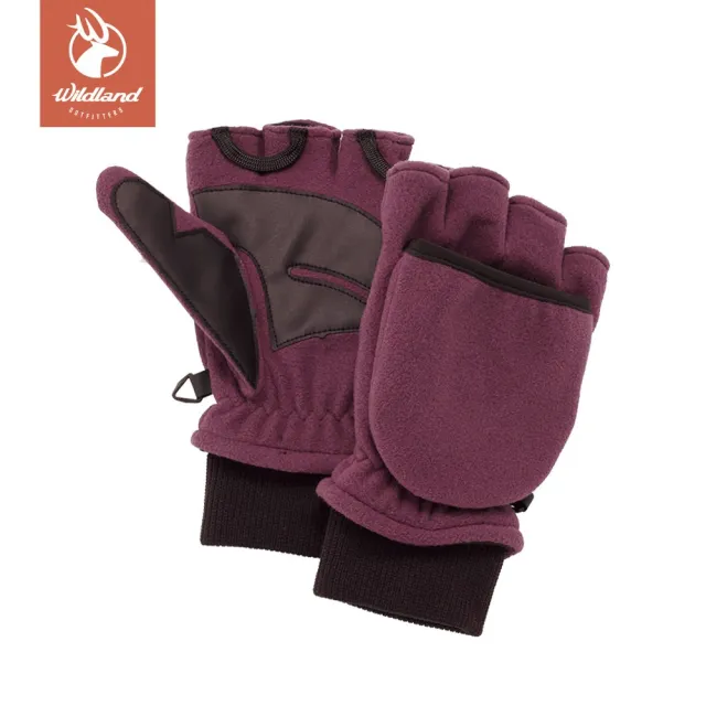 【Wildland 荒野】防風保暖翻蓋手套1雙 中性 W2012 共11色(防風手套 保暖手套 防寒手套 半指手套)