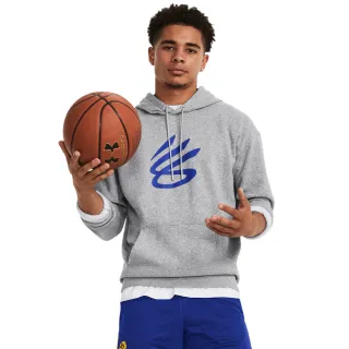【UNDER ARMOUR】UA 男 Curry Splash 長袖帽T_1380839(灰)