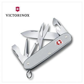 【VICTORINOX 瑞士維氏】Pioneer X Alox 瑞士刀 銀格/93mm/9用(0.8231.26)