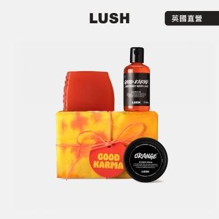 【LUSH 嵐舒】和諧橙香禮盒 沐浴禮盒(沐浴/去角質/橘子/廣藿香)