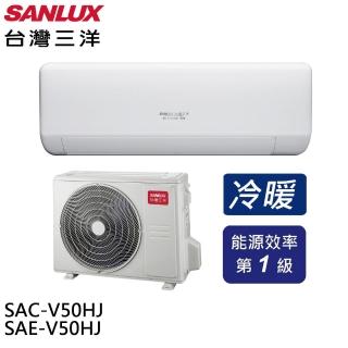 【SANLUX 臺灣三洋】速捷淨變頻冷暖一級分離式冷氣空調(SAE-V50HJ/SAC-V50HJ)