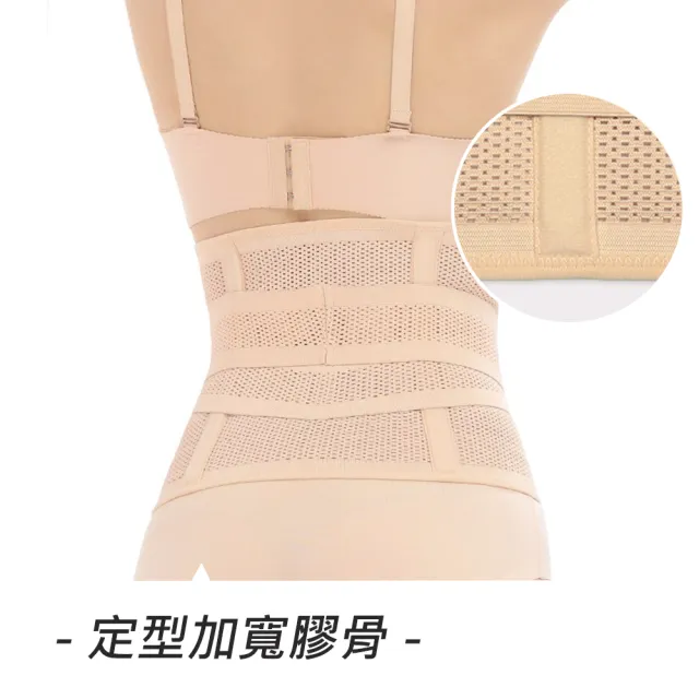 【Threeshape】2件組3S美體420丹透氣網孔腰夾(束腰塑身瘦身褲收腹褲束腹束褲 束腹帶提臀褲)