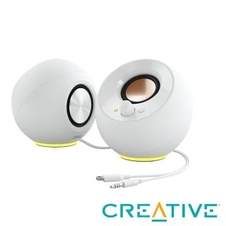 【Creative】Pebble SE USB RGB 桌上型喇叭(白)