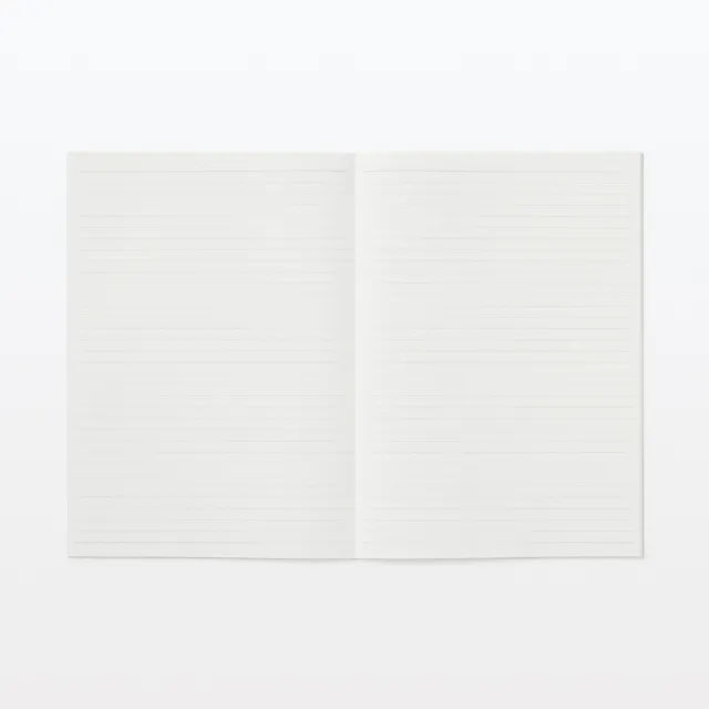 【MUJI 無印良品】植林木不易透色筆記本/36頁.B5.7mm橫線.5冊入.5色封面