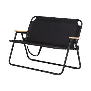 【MUJI 無印良品】鋁製摺疊椅 二人用 約寬110x深60x高74cm(露營系列)