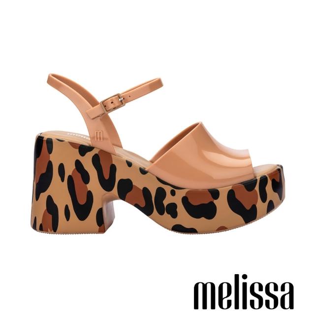 【Melissa】細帶高跟厚底涼鞋(豹紋)