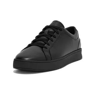 【FitFlop】RALLY II 皮革運動休閒鞋-男(靚黑色)
