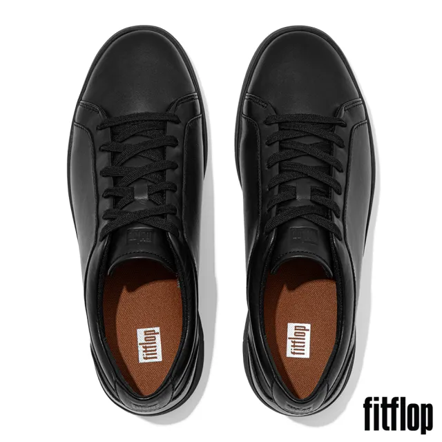 【FitFlop】RALLY II 皮革運動休閒鞋-男(靚黑色)