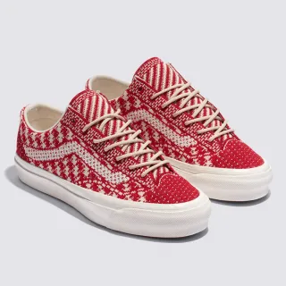 【VANS 官方旗艦】Premium LX Old Skool 36 EK 男女款紅色針織滑板鞋