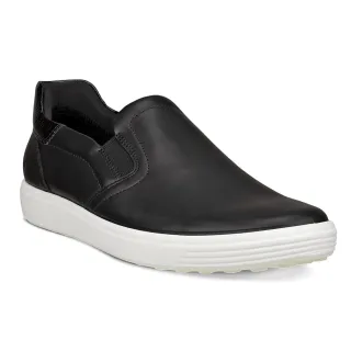 【ecco】SOFT 7 W 柔酷時尚輕巧套入式休閒鞋 女鞋(黑色 47085361147)