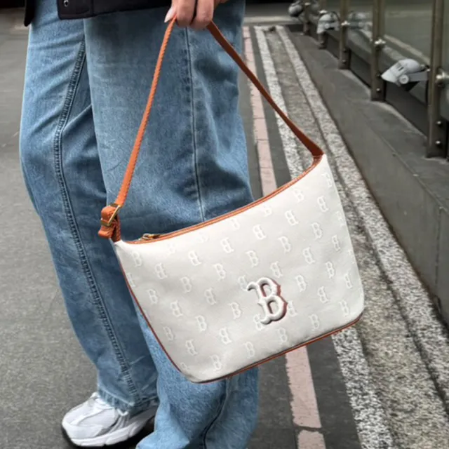 【MLB】腋下包 手提包 肩背包 Monogram系列 波士頓紅襪隊(3ABQM015N-43BGL)