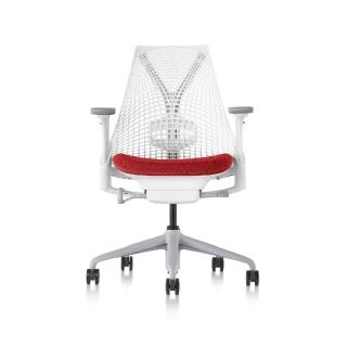 【Herman Miller】Sayl 全功能 - 白背紅座｜世代傢俱｜原廠授權代理商(人體工學椅/電腦椅/辦公椅)