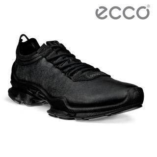 【ecco】BIOM C M 銷售冠軍自然律動抗撕真皮健步鞋 男鞋(黑色 80044401001)