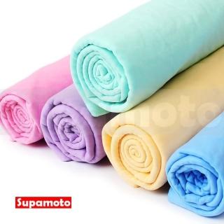 【Supamoto】袋裝鹿皮巾—大66x43(桶裝/擦車/洗車/美容/吸水/萬用/仿鹿皮)