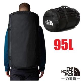【The North Face】BASE CAMP DUFFLE L 多功能背提兩用行李包95L.超大容量雙肩後揹包(52SB-53R 宇宙黑)
