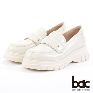 【bac】簡約厚底車澎樂福鞋(米白色)