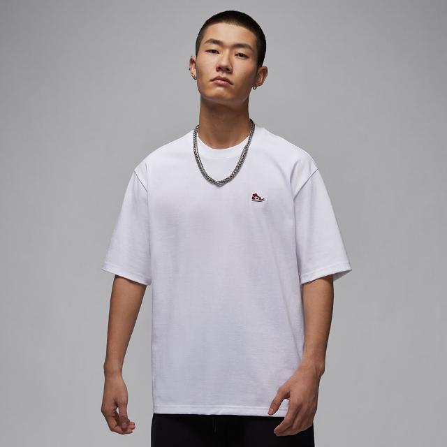 【NIKE 耐吉】短袖上衣 男 AS M J BRND BR SNKR PCH SS CRW 白 HJ2327-100