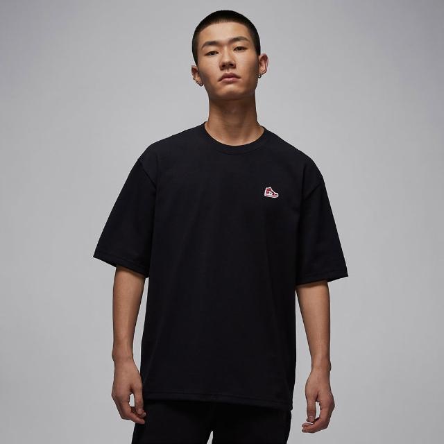 【NIKE 耐吉】短袖上衣 男 AS M J BRND BR SNKR PCH SS CRW 黑 HJ2327-010