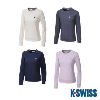【K-SWISS】圓領長袖上衣 Basic Sweatshirt-男女-六款任選