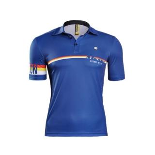 【MONTON】熱風黑/藍色polo衫(運動服裝/排汗衫/polo衫)