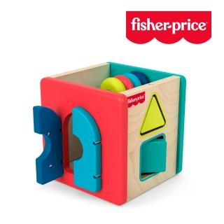 【Fisher price 費雪】木製活動方塊(寶寶安撫/嬰兒玩具/彌月禮/新生兒)