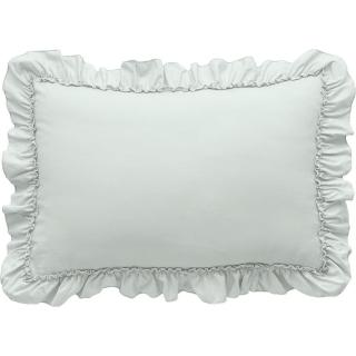 【NITORI 宜得利家居】枕套☆有褶邊 WASH ☆F6 GR(DECO HOME 枕套 WASH)