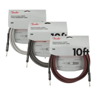 【Fender】Professional Tweed Instrument Cable 10ft 導線 雙直頭 共三色(適用於吉他、貝斯、烏克麗麗)