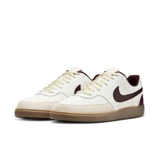 【NIKE 耐吉】休閒鞋 男鞋 運動鞋 復古鞋 COURT VISION LO 米白紅 HV2530-101