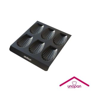 【UNOPAN 屋諾】6連貝殼模 瑪德蓮模 蛋糕模-800系列不沾(UN11008)