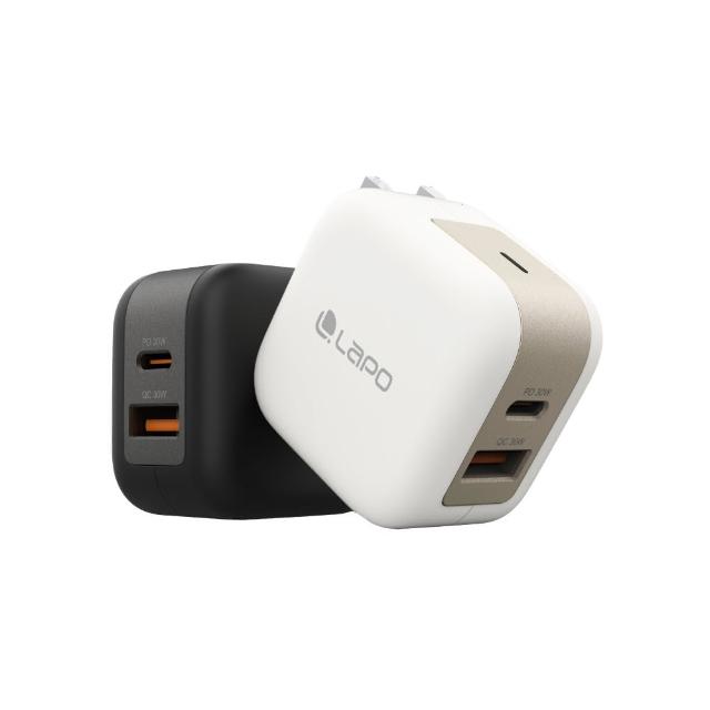 【LaPO】GaN 30W氮化鎵2口極速充電器(高效能、輕量化)