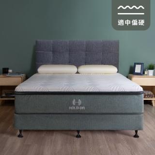 【HOLD-ON】舉重床 重乳版v2 床墊三件組 雙人加大6尺(硬式獨立筒床墊與弓形彈簧下墊的完美組合)