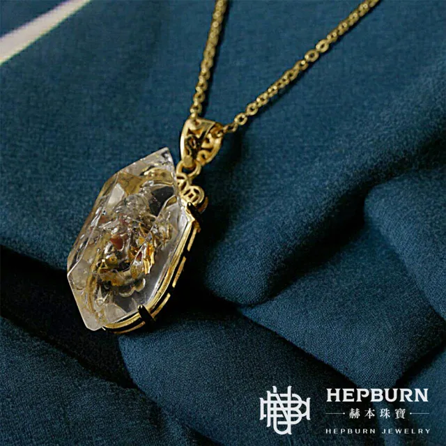 【赫本珠寶】油膽閃靈S925銀鑲嵌吊墜