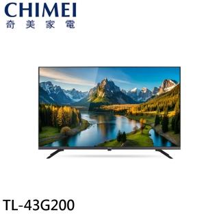 【CHIMEI 奇美】43型 4K Google TV 連網 液晶顯示器 螢幕-無視訊盒/含桌上型安裝(TL-43G200)